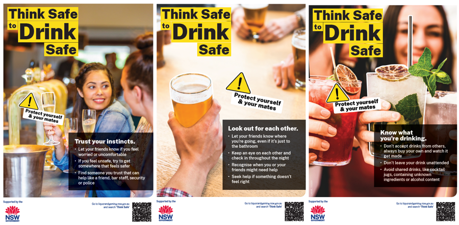 This is an image of the Think Safe to Drink Safe Campaign