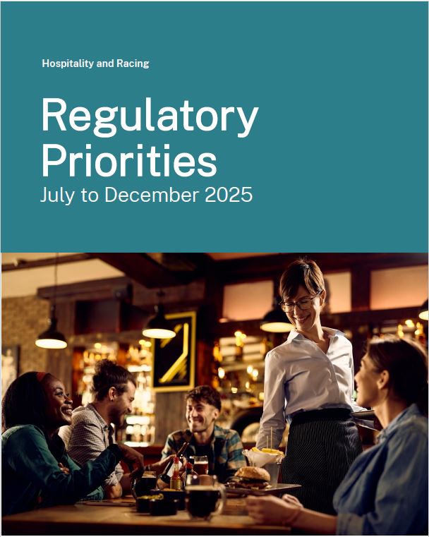 Cover page of the regulatory priorities