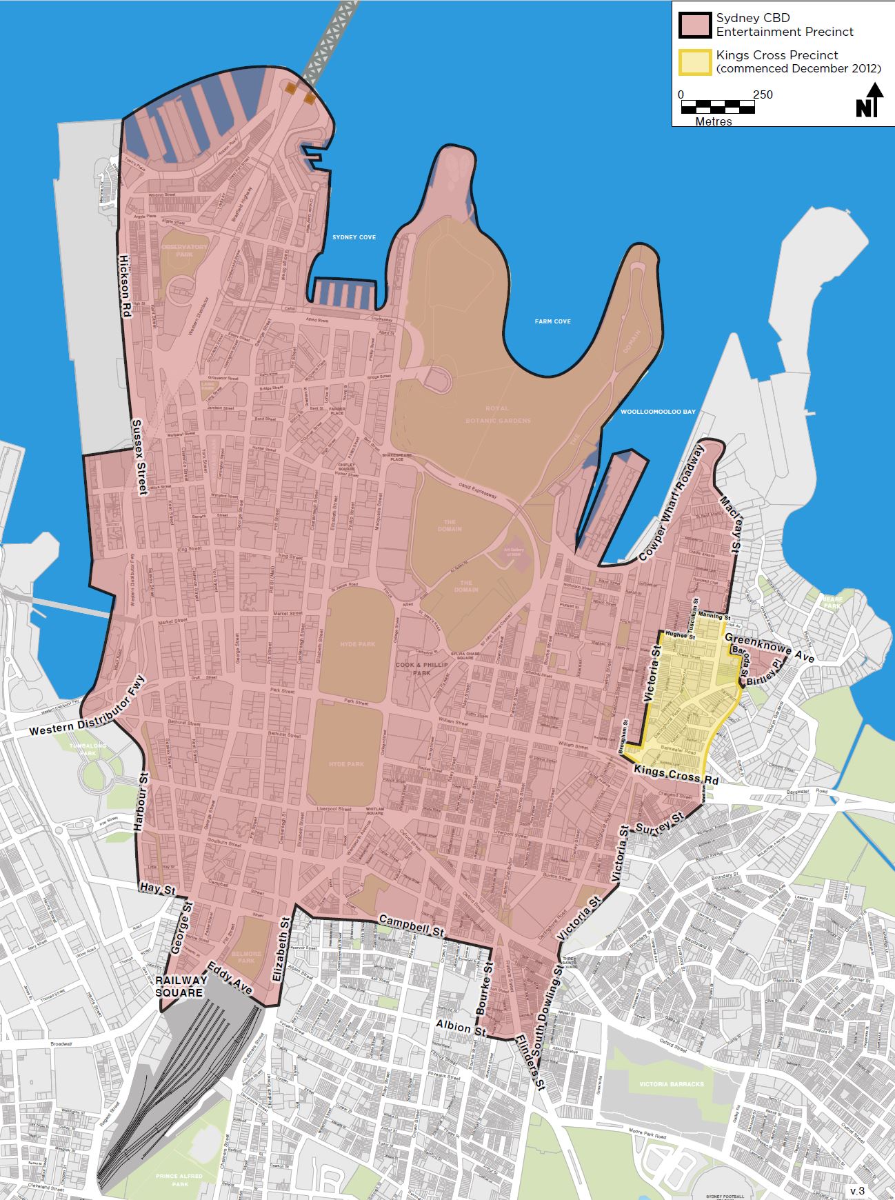 Map of Sydney CBD precinct